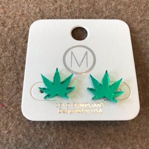 Mary Jane acrylic Stud earrings